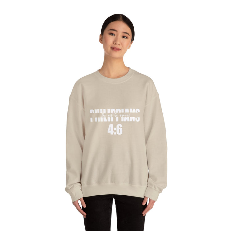 Do Not be Anxious Unisex Heavy Blend™ Crewneck Sweatshirt-Sweatshirt-Wear What Inspires You