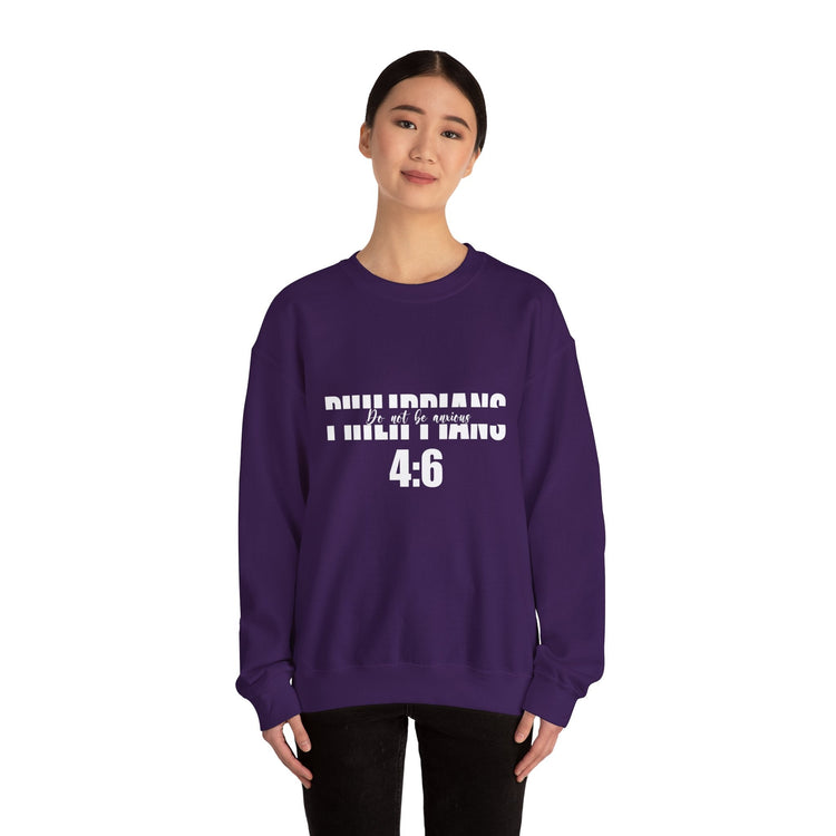 Do Not be Anxious Unisex Heavy Blend™ Crewneck Sweatshirt-Sweatshirt-Wear What Inspires You