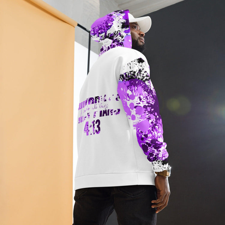 Purple Phillippians 4:13 Unisex Hoodie-Wear What Inspires You