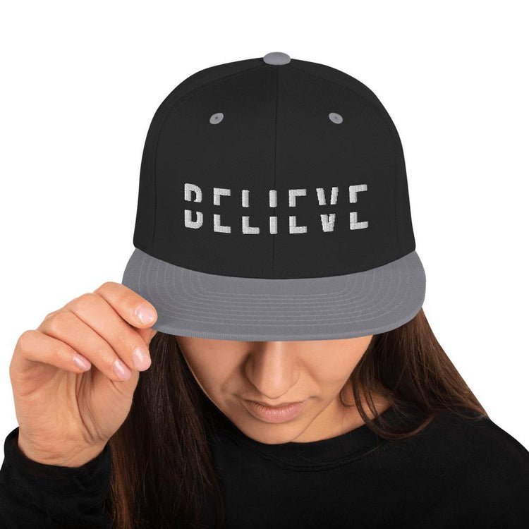 BELIEVE Snapback Hat - Wear What Inspires You