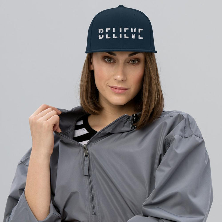 BELIEVE Snapback Hat-Baseball Cap-Wear What Inspires You