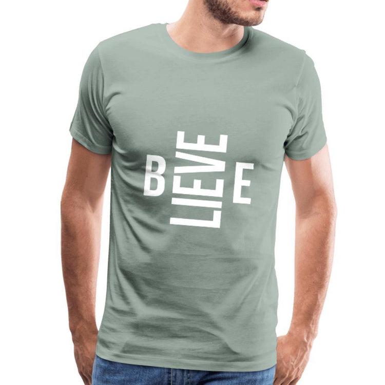 Believe Men's Premium T-Shirt - Wear What Inspires You