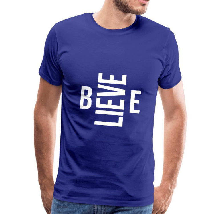 Believe Men's Premium T-Shirt - Wear What Inspires You