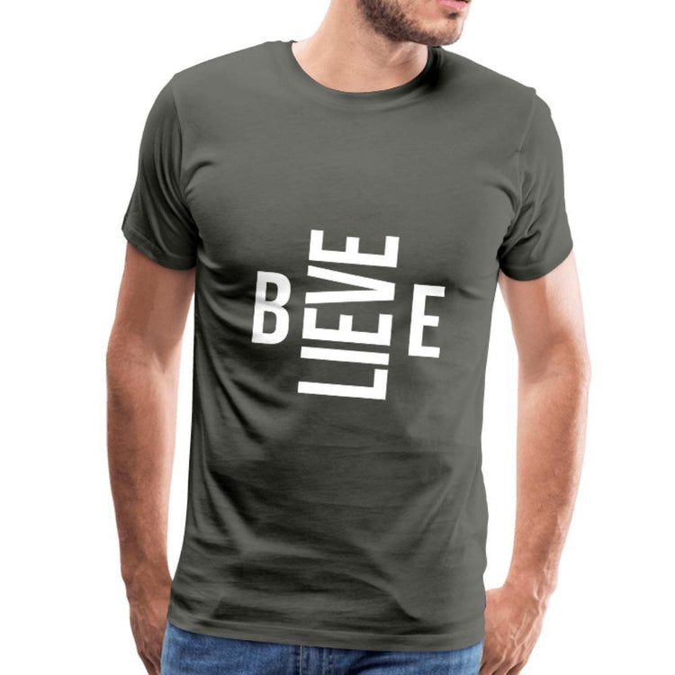 Believe Men's Premium T-Shirt - Wear What Inspires You