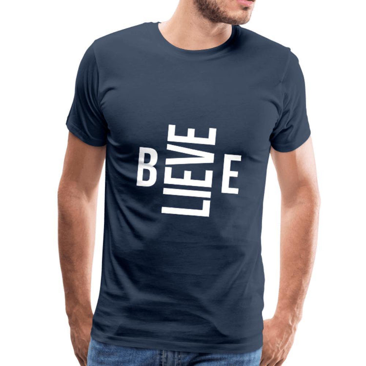 Believe Men's Premium T-Shirt - Wear What Inspires You