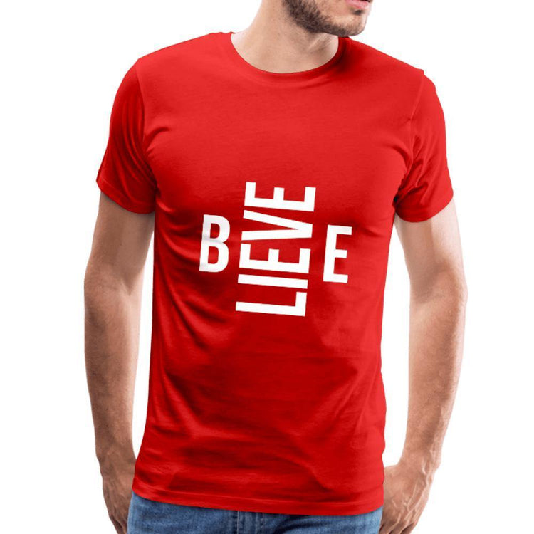 Believe Men's Premium T-Shirt - Wear What Inspires You