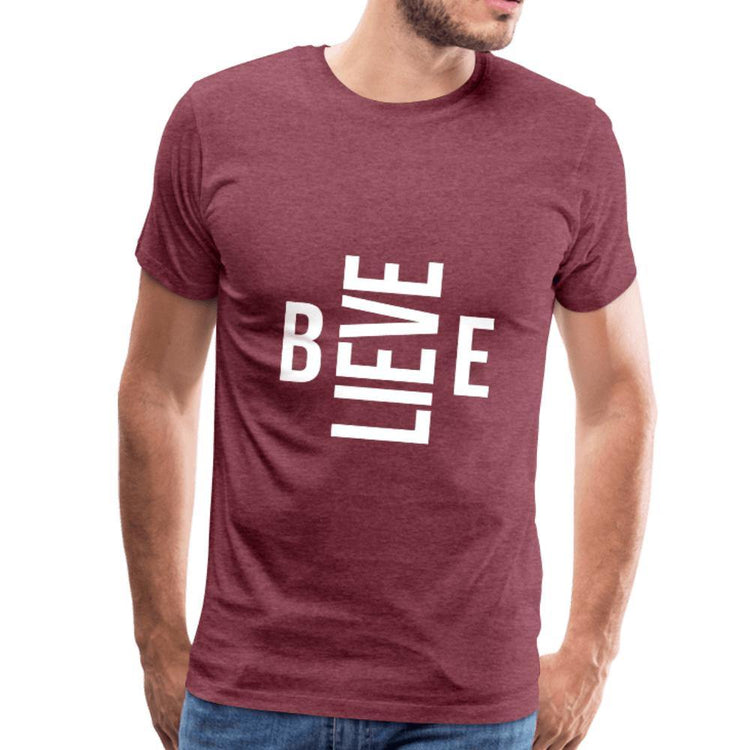 Believe Men's Premium T-Shirt - Wear What Inspires You