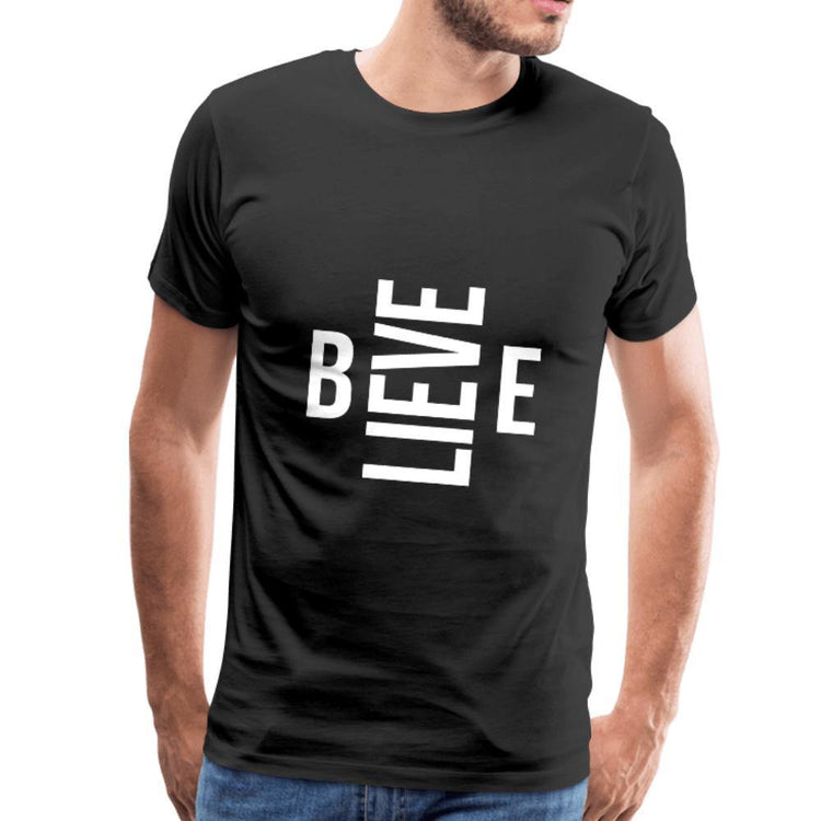 Believe Men's Premium T-Shirt - Wear What Inspires You