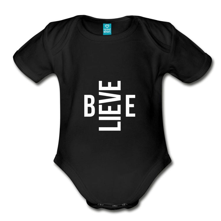 I Believe in Me Organic Short Sleeve Baby Bodysuit - Wear What Inspires You