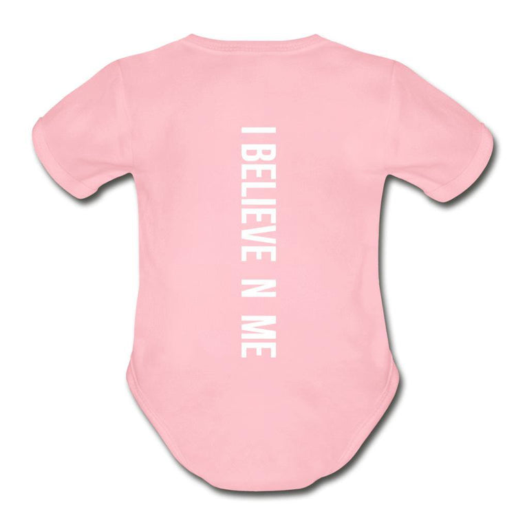 I Believe in Me Organic Short Sleeve Baby Bodysuit - Wear What Inspires You