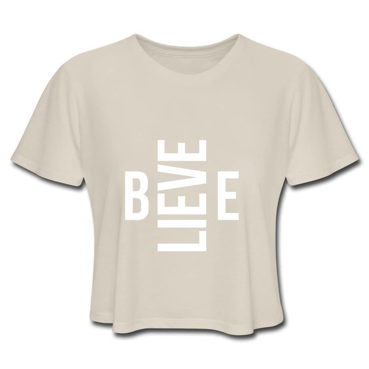 I Believe in Me Women's Cropped T-Shirt - Wear What Inspires You
