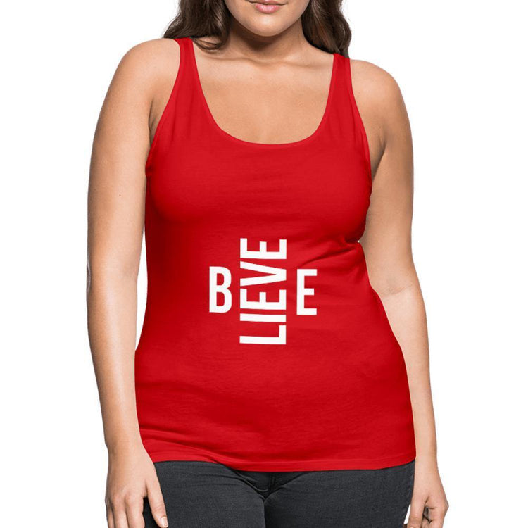 I Believe in Me Women’s Premium Tank Top - Wear What Inspires You