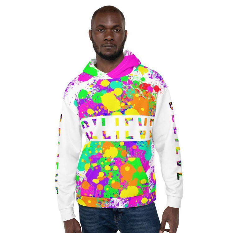 P.S. I Believe Too Colorful Oversized Hoodie for Men and Women - Wear What Inspires You