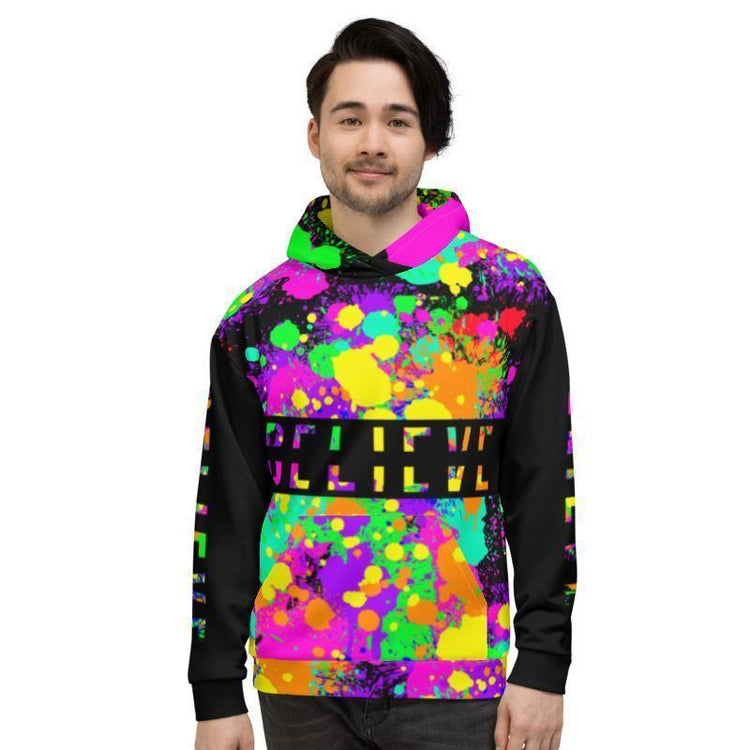 P.S. I Believe Multi Color Unisex Hoodie-Hoodie-Wear What Inspires You