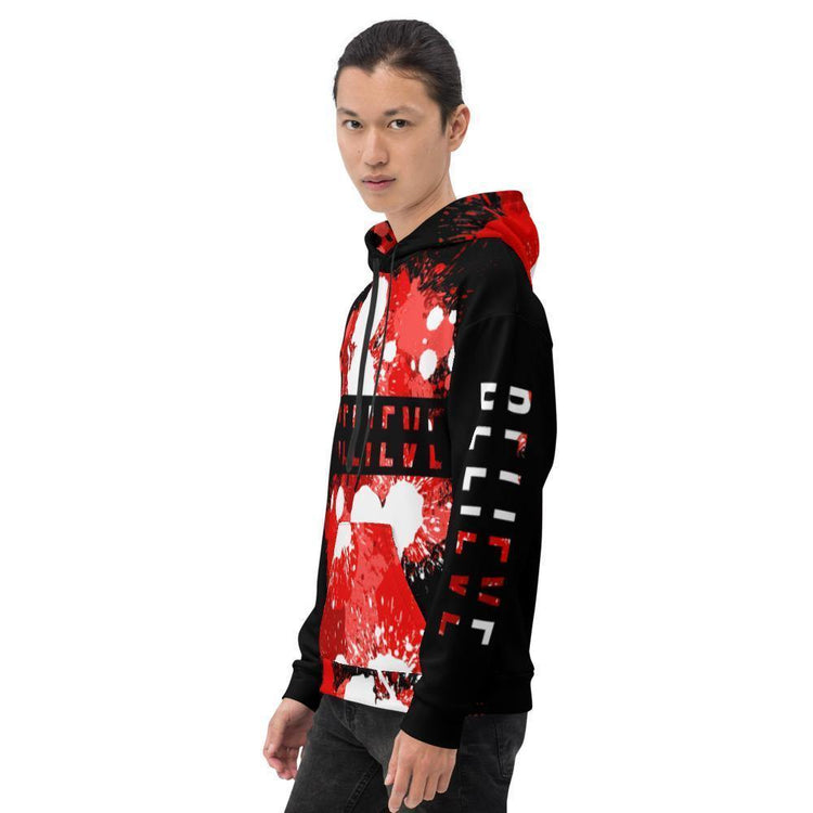 P.S. I Believe Too Unisex Red Hoodie-Wear What Inspires You