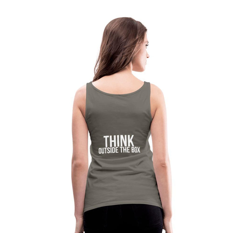 Think Outside the Box Women’s Premium Tank Top - Wear What Inspires You