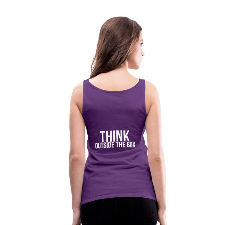 Think Outside the Box Women’s Premium Tank Top - Wear What Inspires You