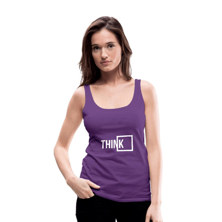 Think Outside the Box Women’s Premium Tank Top - Wear What Inspires You