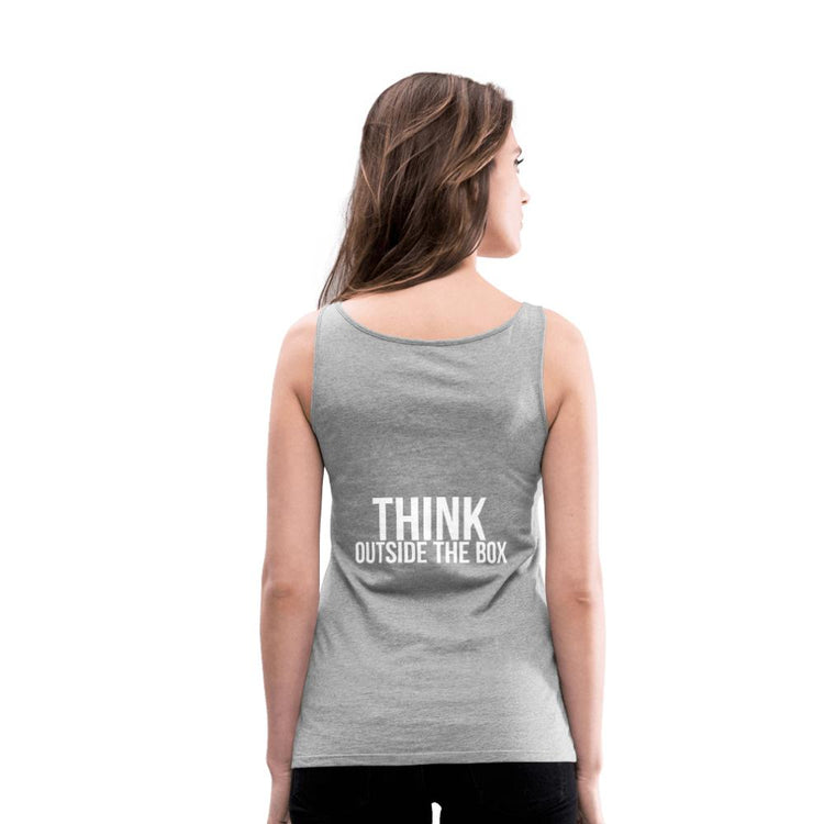 Think Outside the Box Women’s Premium Tank Top - Wear What Inspires You