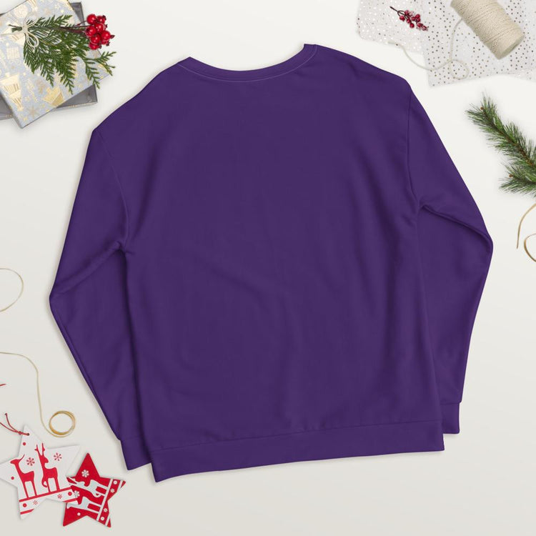 Purple Dear God, Thank You Sweatshirt-Wear What Inspires You