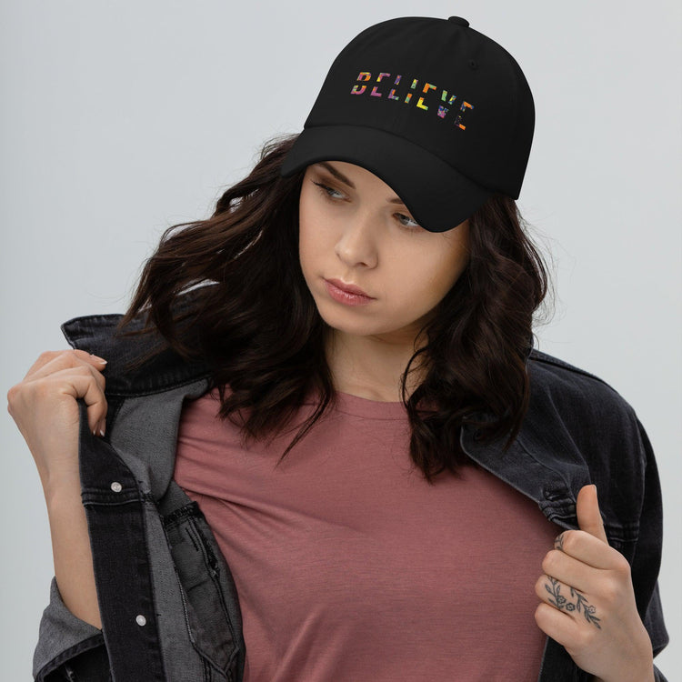 BELIEVE COLORFUL Inspiring Dad Hat-Wear What Inspires You