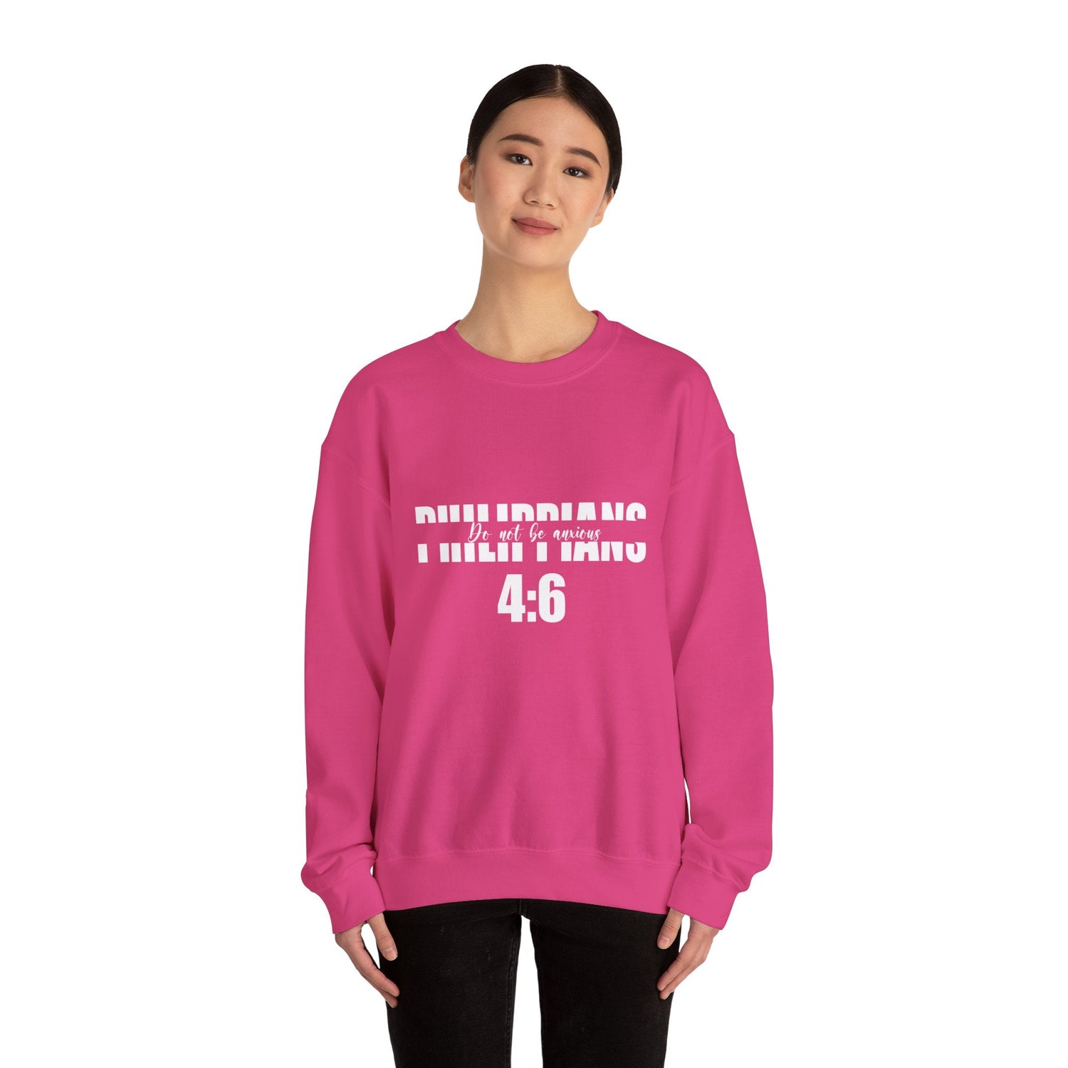 Do Not be Anxious Unisex Heavy Blend™ Crewneck Sweatshirt-Sweatshirt-Wear What Inspires You
