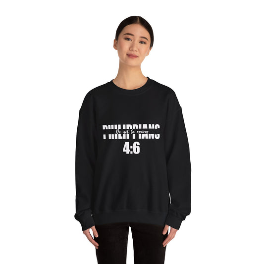 Do Not be Anxious Unisex Heavy Blend™ Crewneck Sweatshirt-Sweatshirt-Wear What Inspires You