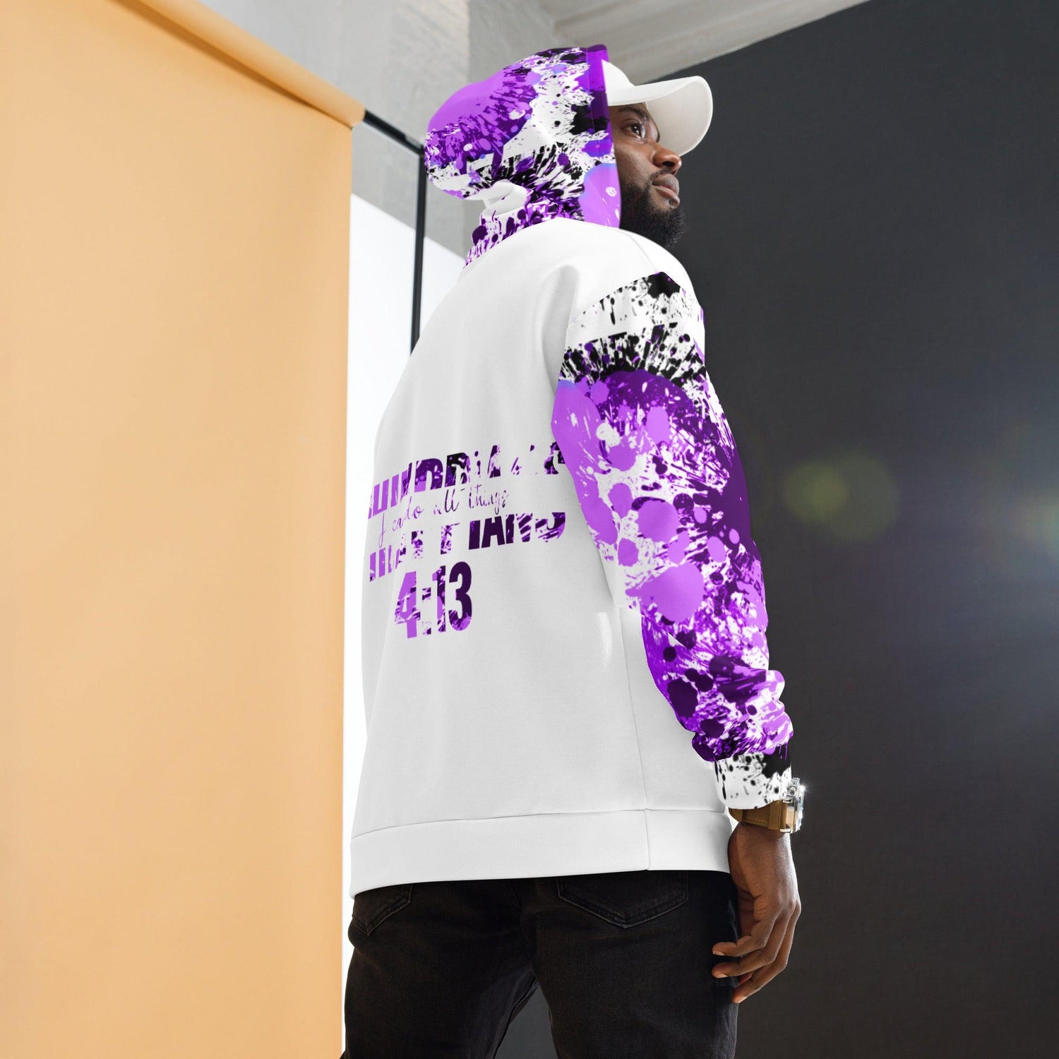 Purple Phillippians 4:13 Unisex Hoodie-Wear What Inspires You