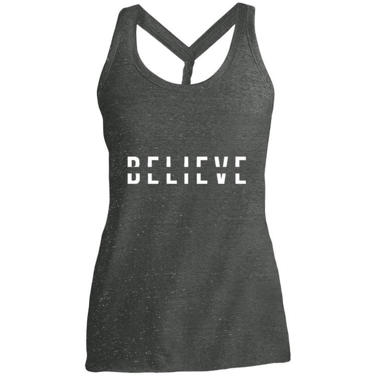 BELIEVE Ladies' Cosmic Twist Back Tank - Wear What Inspires You