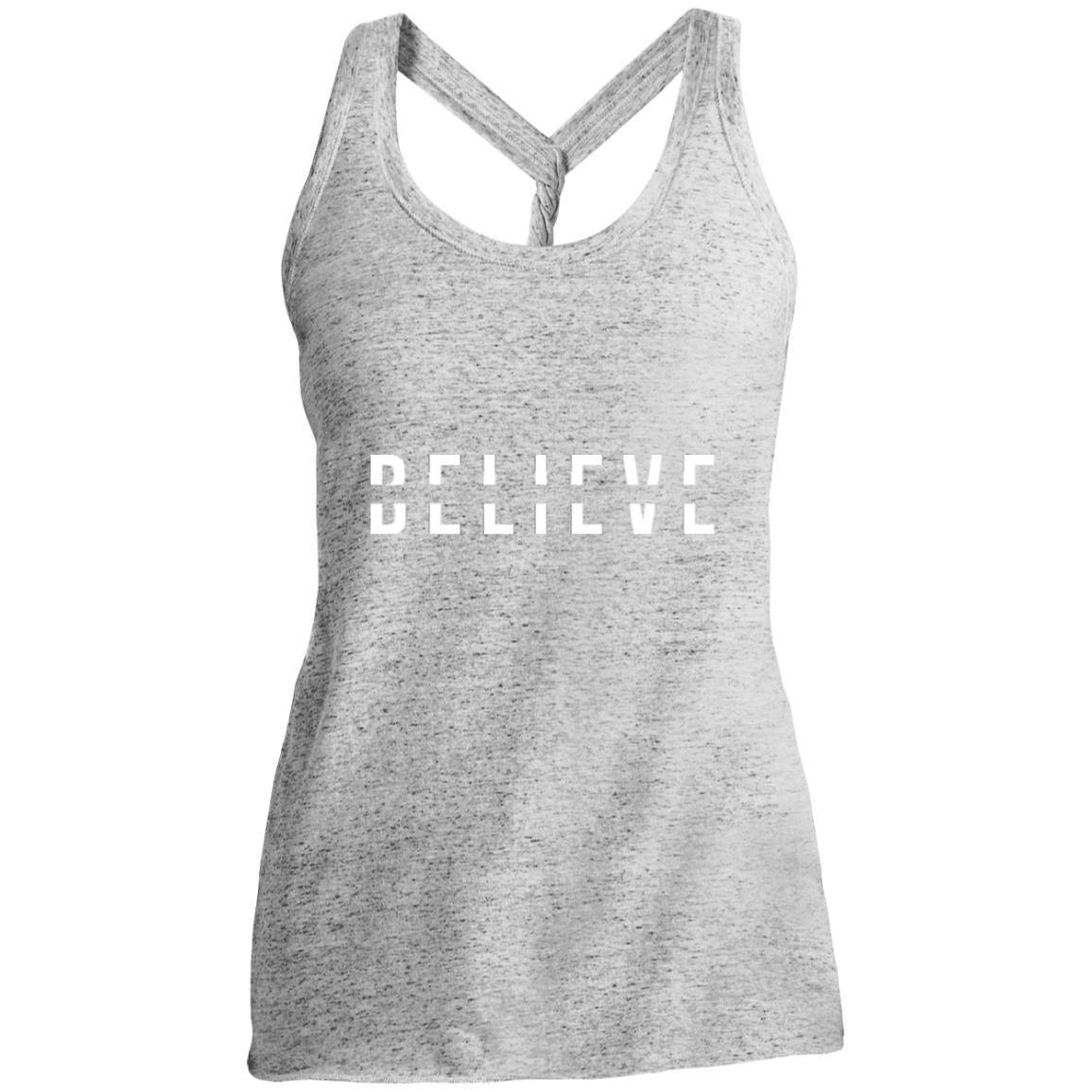 BELIEVE Ladies' Cosmic Twist Back Tank - Wear What Inspires You