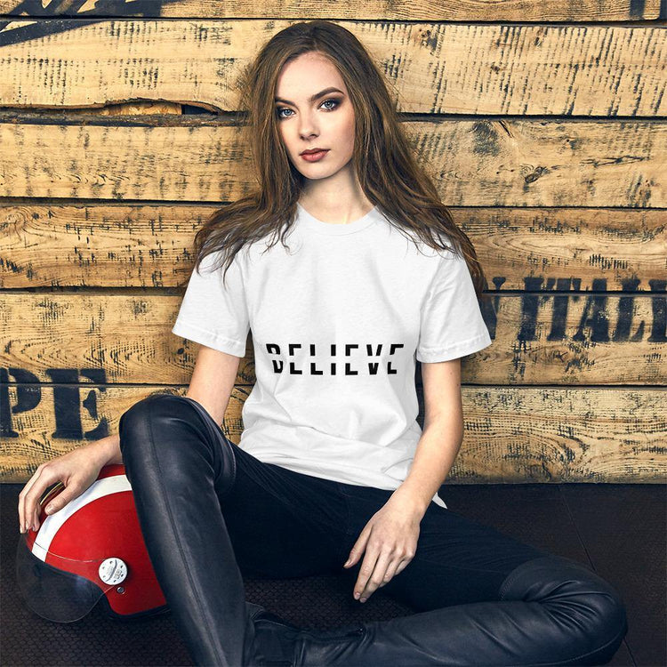 BELIEVE Short-Sleeve Unisex T-Shirt - Wear What Inspires You