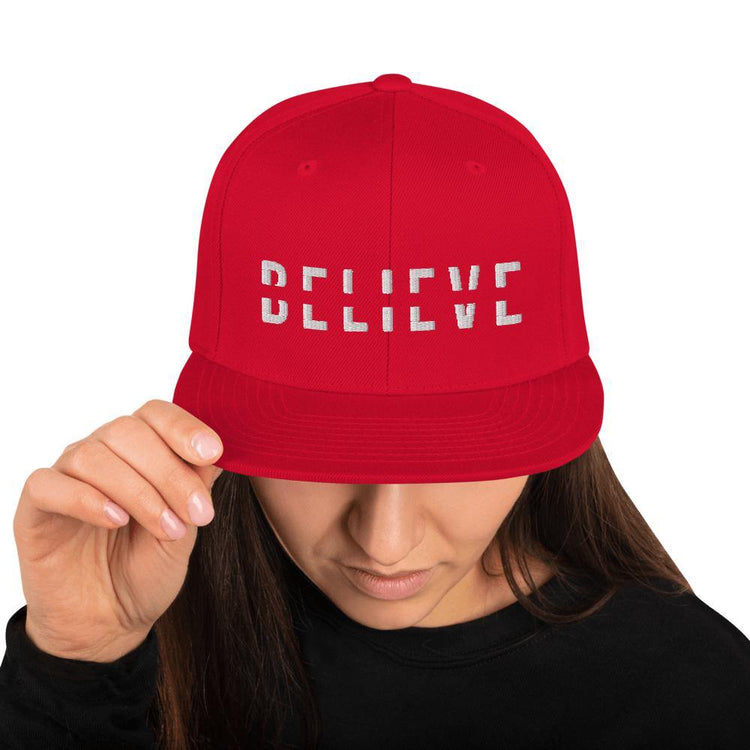 BELIEVE Snapback Hat - Wear What Inspires You