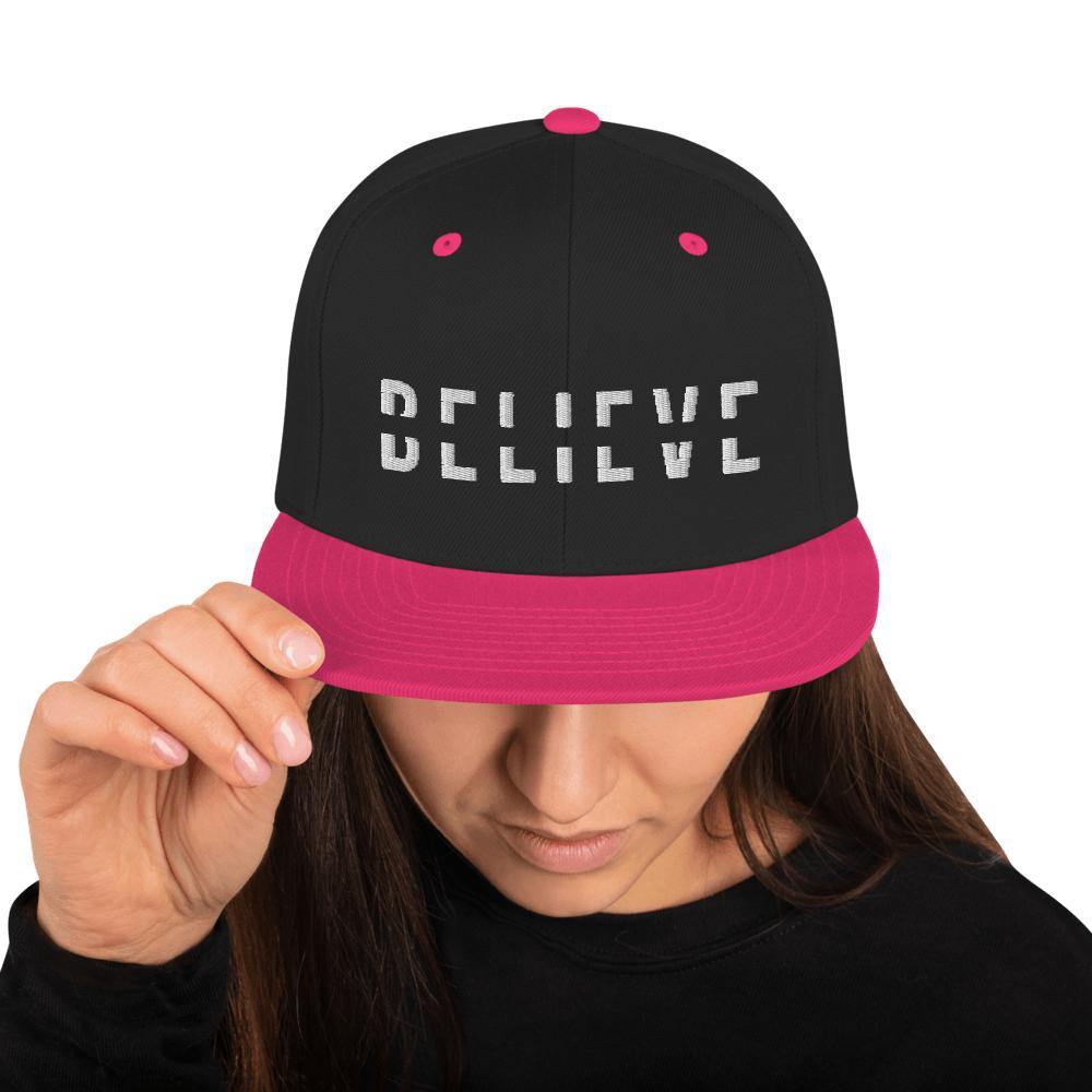 BELIEVE Snapback Hat - Wear What Inspires You