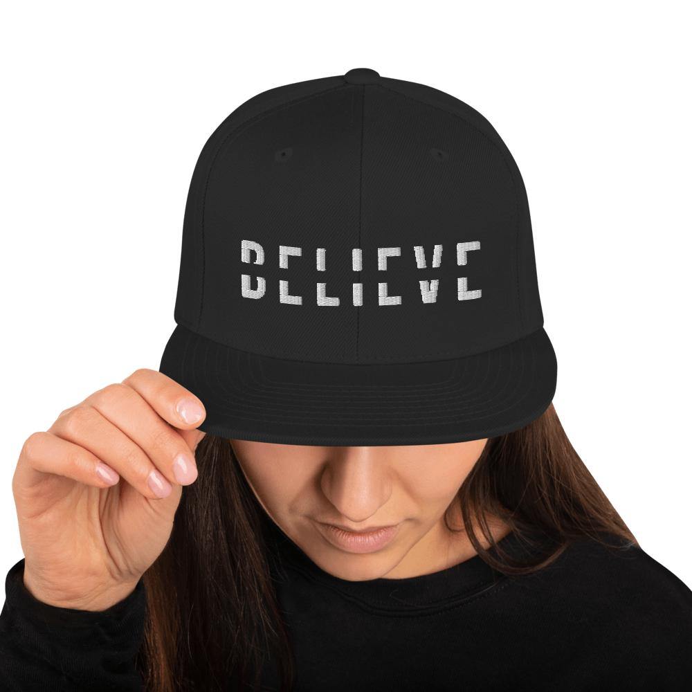 BELIEVE Snapback Hat - Wear What Inspires You