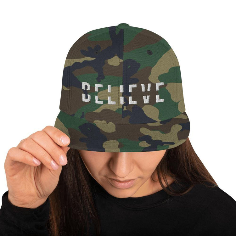BELIEVE Snapback Hat - Wear What Inspires You