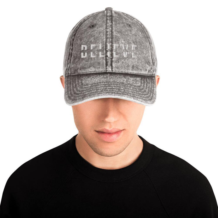 BELIEVE Vintage Cotton Dad Hat - Wear What Inspires You