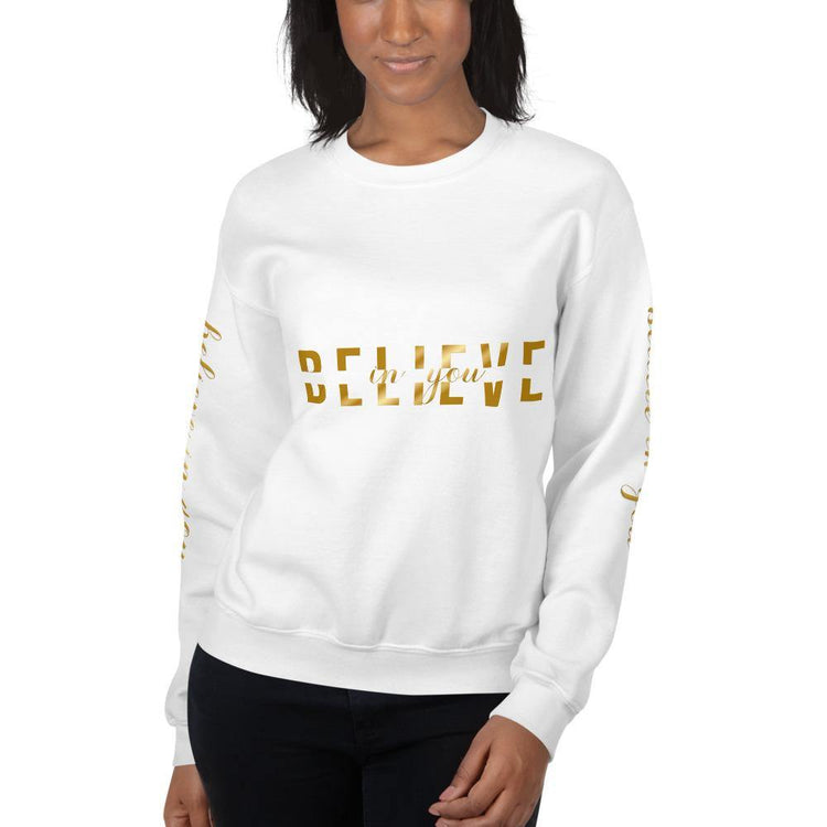 Believe In You Gold Unisex Sweatshirt - Wear What Inspires You