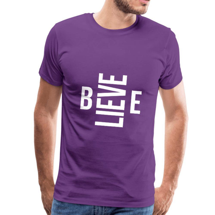 Believe Men's Premium T-Shirt - Wear What Inspires You