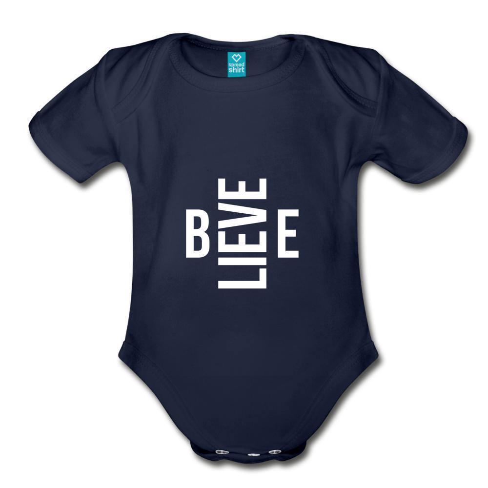 I Believe in Me Organic Short Sleeve Baby Bodysuit - Wear What Inspires You