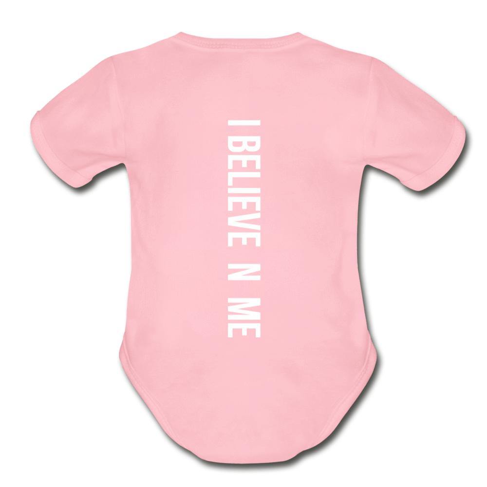 I Believe in Me Organic Short Sleeve Baby Bodysuit - Wear What Inspires You