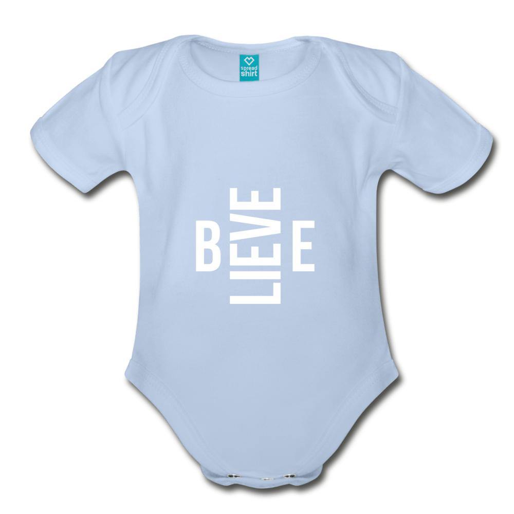 I Believe in Me Organic Short Sleeve Baby Bodysuit - Wear What Inspires You