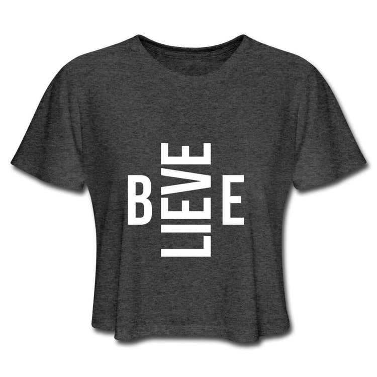 I Believe in Me Women's Cropped T-Shirt - Wear What Inspires You