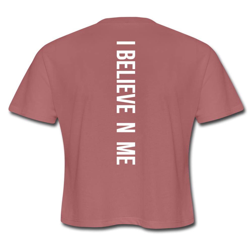 I Believe in Me Women's Cropped T-Shirt - Wear What Inspires You