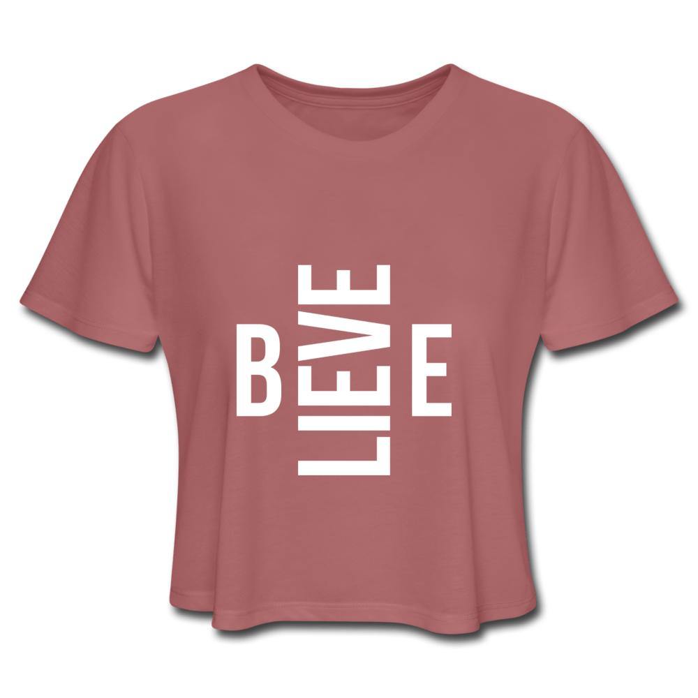 I Believe in Me Women's Cropped T-Shirt - Wear What Inspires You