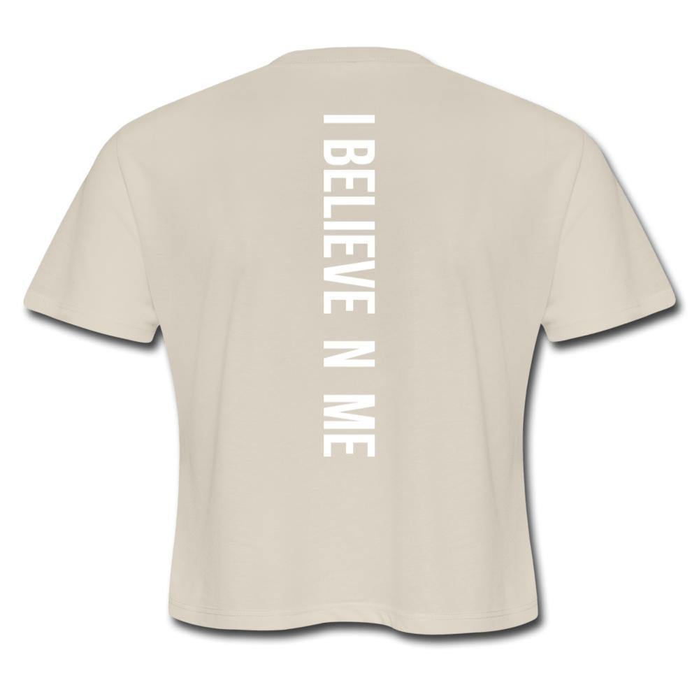 I Believe in Me Women's Cropped T-Shirt - Wear What Inspires You