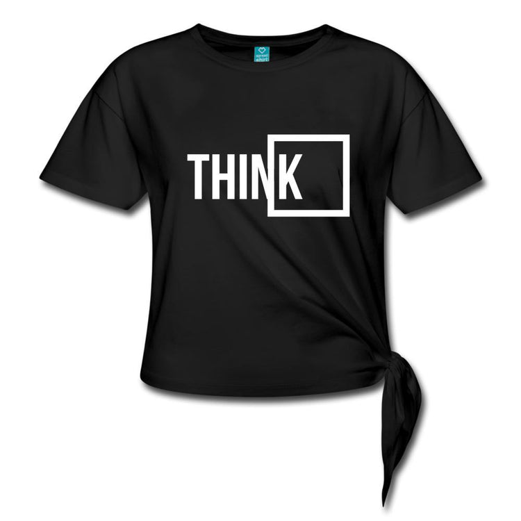 Think Outside the Box Women' s Knotted T-Shirt - Wear What Inspires You