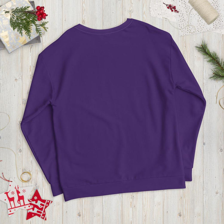 Purple Dear God, Thank You Sweatshirt-Wear What Inspires You